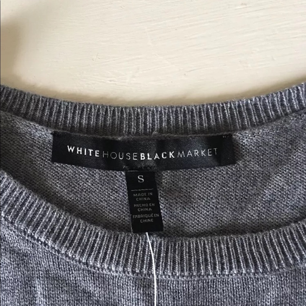 White House Black Market Crewneck "LOVED" Sweater - Picture 6 of 7